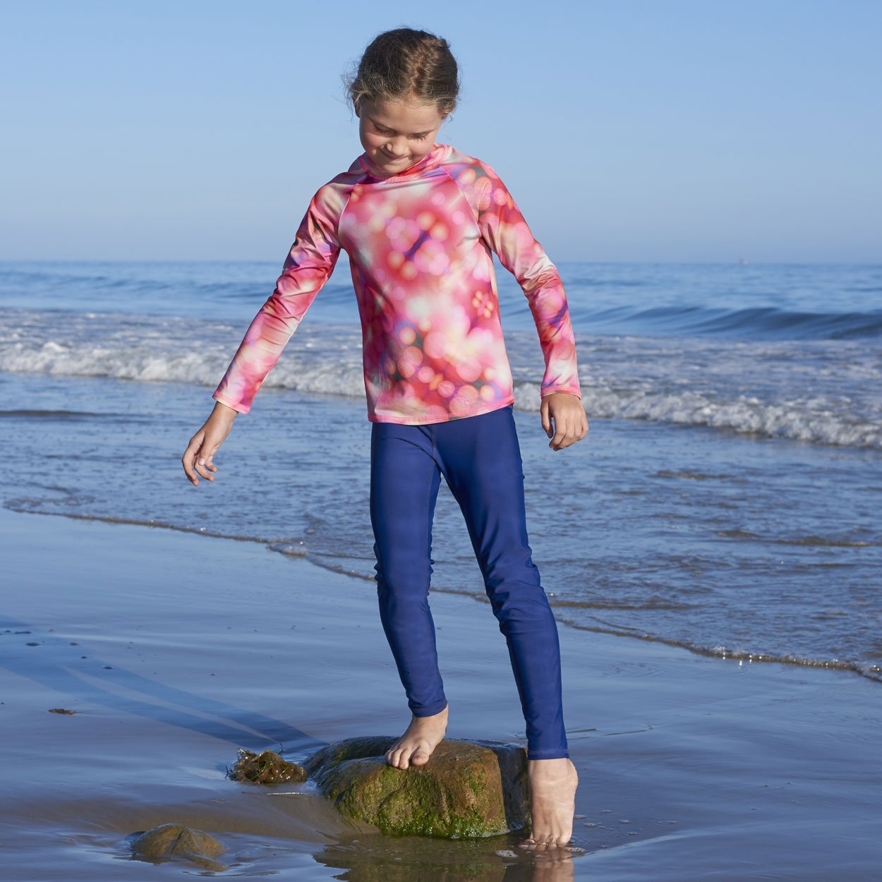 All-day UPF 50 i play sun protection/—wet or dry,Navy Classic,18 months Long Sleeve Rashguard Shirt